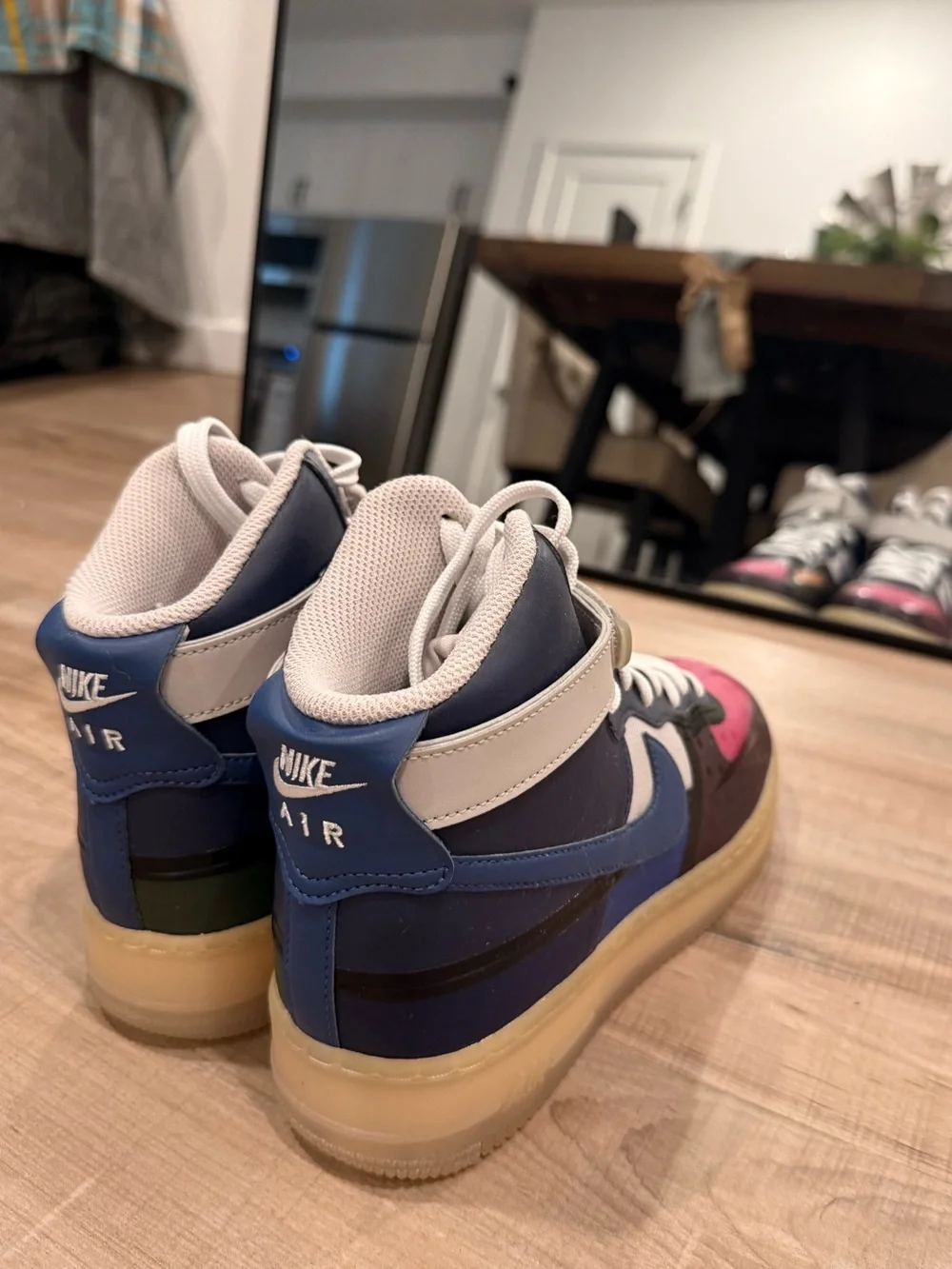 Nike Air Force 1 High '07 'Thunder Blue Pink Prime' sneakers